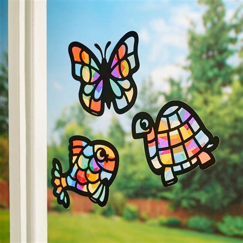 Diy Stained Glass Window Kits Stained Glass Window Kits Ebay Diy Acrylic Stained Glass