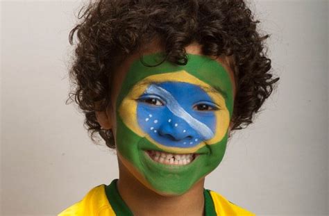 World Cup 2014 Face Paint Ideas Bandeira Do Brasil
