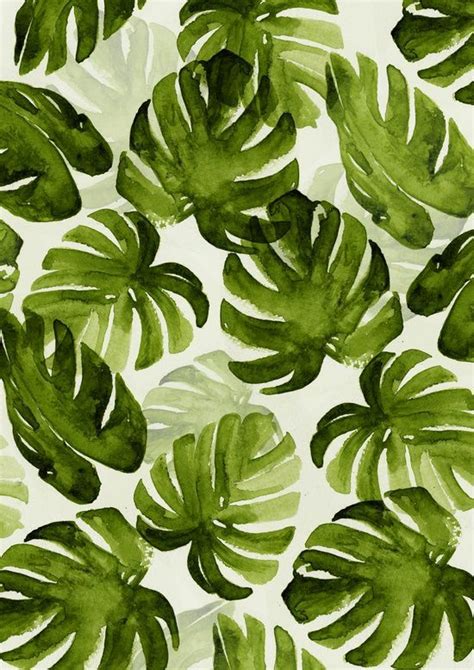 Pin By Marykate On Color Green And White Tropical Art