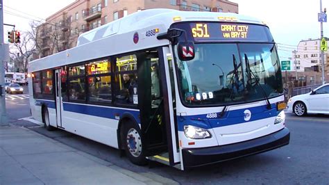 Mta New York City Bus New Flyer Xd40 4888 S51 Bay Street And
