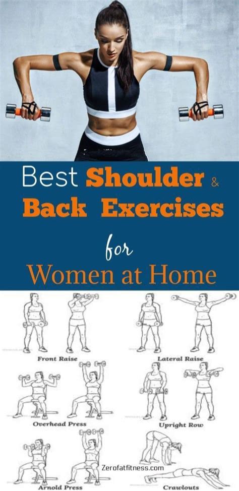 Best Shoulder Exercises You Can Do At Home Back Workout Women Best
