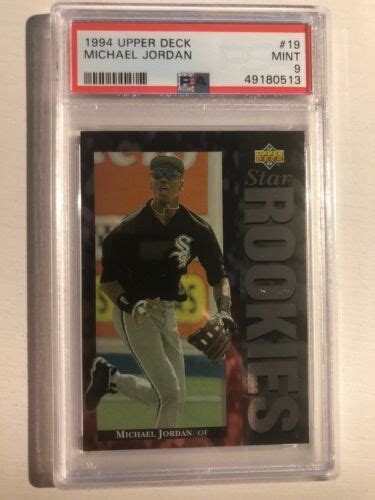 1994 Upper Deck Michael Jordan 19 White Sox Baseball Mint Psa 9 Ebay