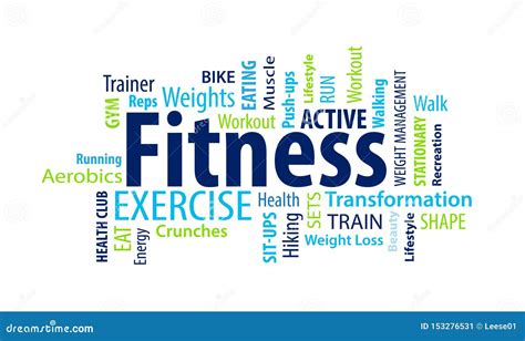 Fitness Word On Red Arrow Royalty Free Stock Photo