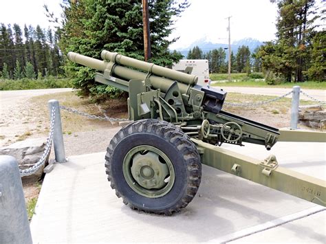105 Millimetre Howitzer Valemount Bc Static Artillery Displays On