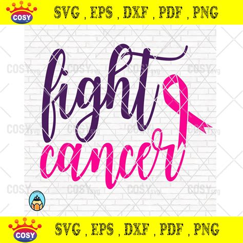 fight cancer svg breast cancer svg cancer awareness svg