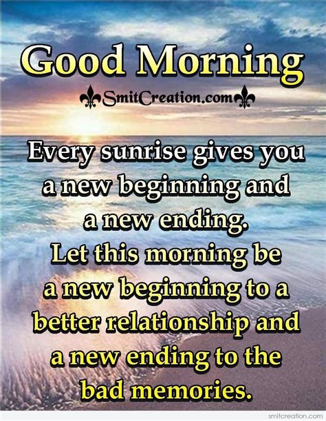 Good Morning Every Sunrise A New Beginning