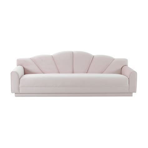 Bianca Blush Velvet Sofa Tov Furniture