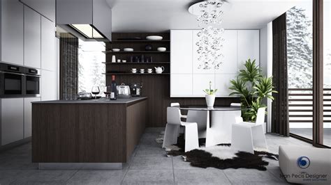 Modern Kitchen With Dining Area Interior Design Ideas