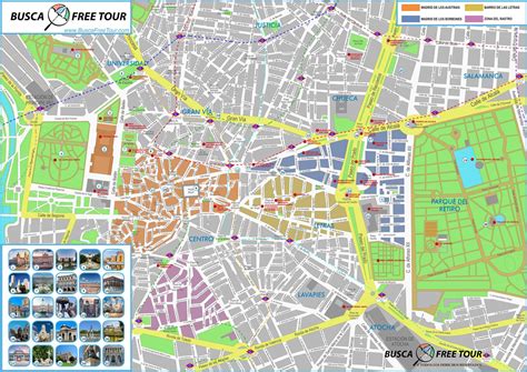 Mapa Turístico De Madrid Mapa Centro De Madrid