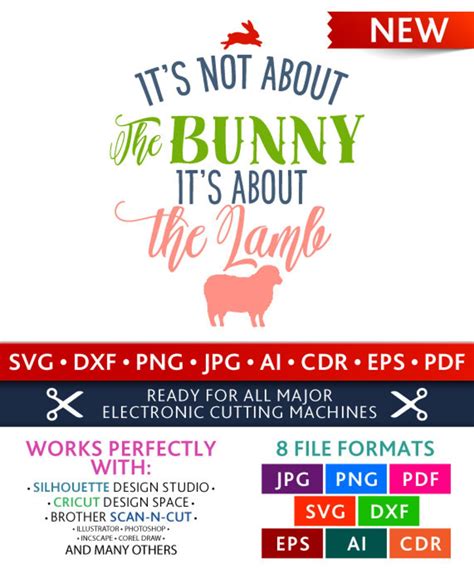 It's About The Lamb Svg It's Not About The Bunny | Etsy