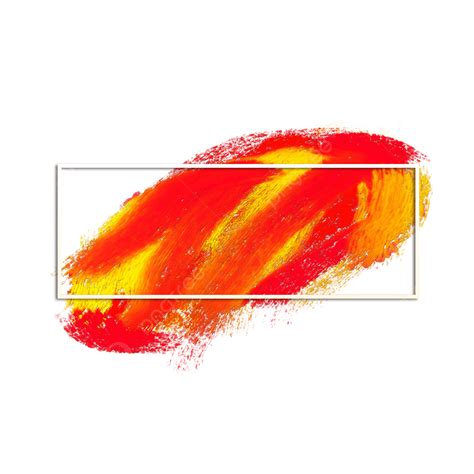 Grunge Brush Stroke Png Picture Creative Red And Orange Grunge Brush