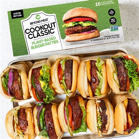 Beyond Meat introduces the new Cookout Classic Value Pack: 10 burgers ...