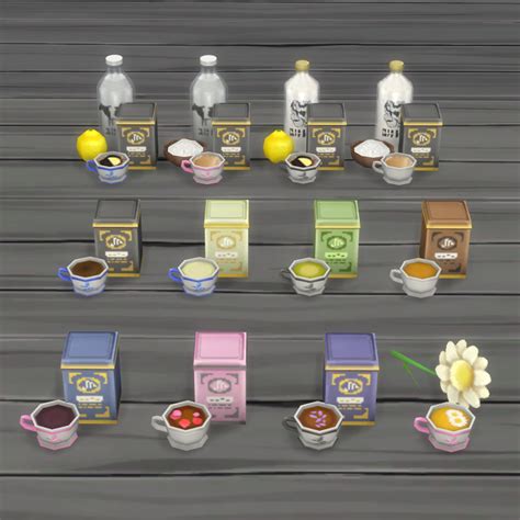 Tea Party Tea Recipes · Sims 4 Food Cc