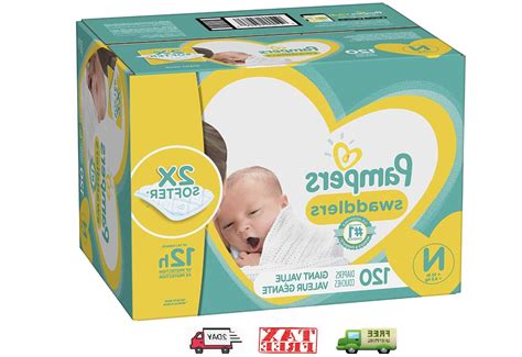 Pampers Swaddlers Disposable Baby Diapers Size Newborn 120
