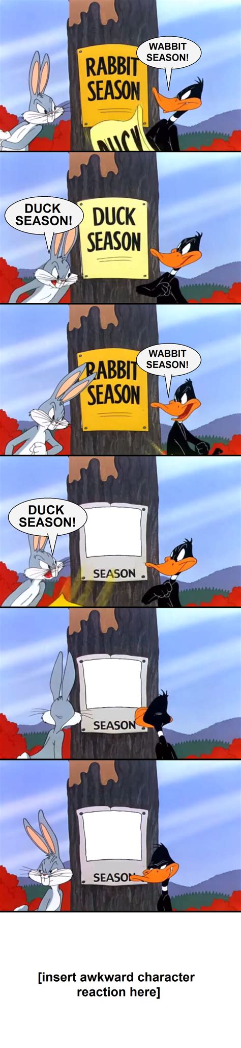 Looney Tunes Hunting Season Memeblank By Danielarkansanengine On