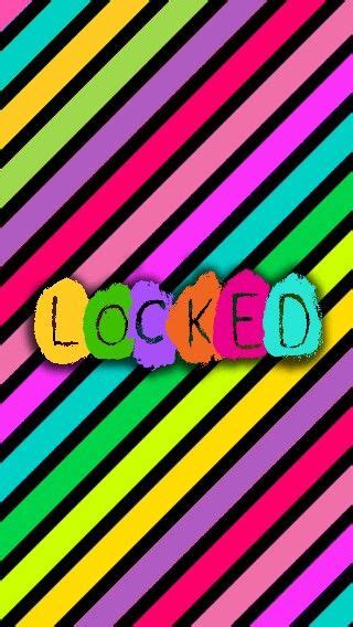 Bright Colorful Line Pattern Lock Screen Iphone Wallpaper