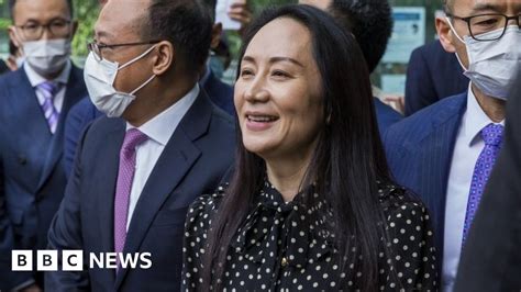 Huaweis Meng Wanzhou Flies Back To China After Deal With Us Bbc News