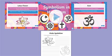 Symbolism In Hinduism Powerpoint And Worksheet Pack