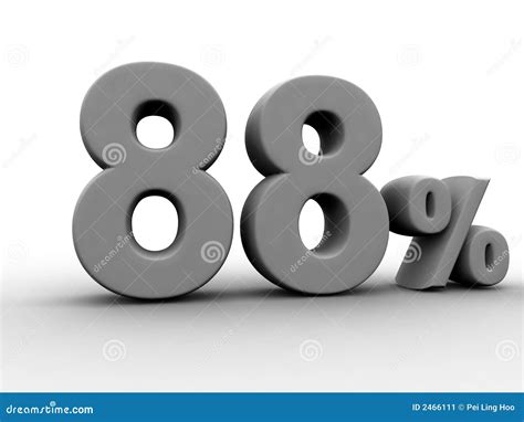 88 percent stock illustration illustration of numbers 2466111