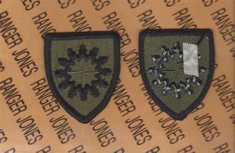 Us Army 149th Armored Brigade Od Green And Black Bdu Uniform Patch Me Ebay