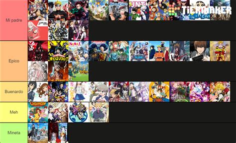 Tier List Animes Tier List Community Rankings Tiermaker