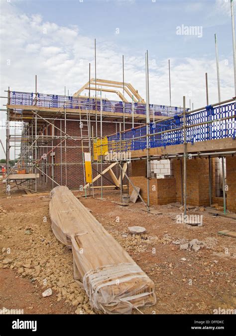 Building Site For New Homes Under Construction Northamptonshire United