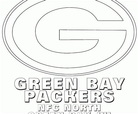 Green Bay Packers Helmet Coloring Page Coloring Pages