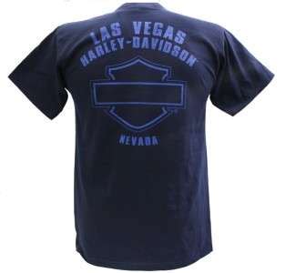 Harley Davidson Las Vegas Dealer Tee T Shirt Black Small Brava
