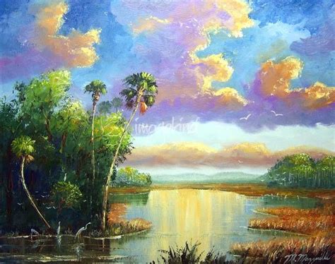 Old Florida Splendor Painting By Mazz Original Paintings Florida Art Painting Old Florida