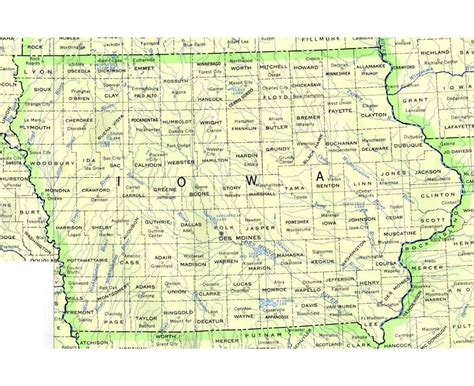 Map Of Nebraska And Iowa With Cities