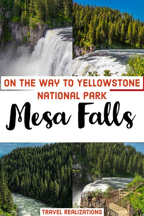 Mesa Falls In Idaho On The Way To Yellowstone National Park
