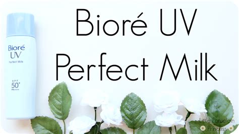 Previously i was using neutrogena pure and i'm severely acne prone but the the uv perfect face milk is the first sunscreen that hasn't broken me out. Little Porcelain Princess: Review: Bioré UV Perfect Milk