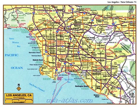 Printable Map Of Downtown Los Angeles And Travel Information