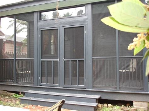 Would you like to have a screen door that leads to your back patio or deck? screened in back porch | Porch remodel, Double screen doors, Screened porch doors