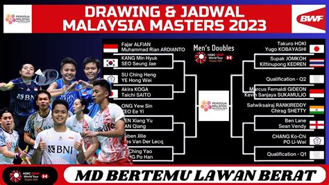 Drawing And Jadwal Malaysia Masters 2023 Md Bertemu Lawan Berat Round 32