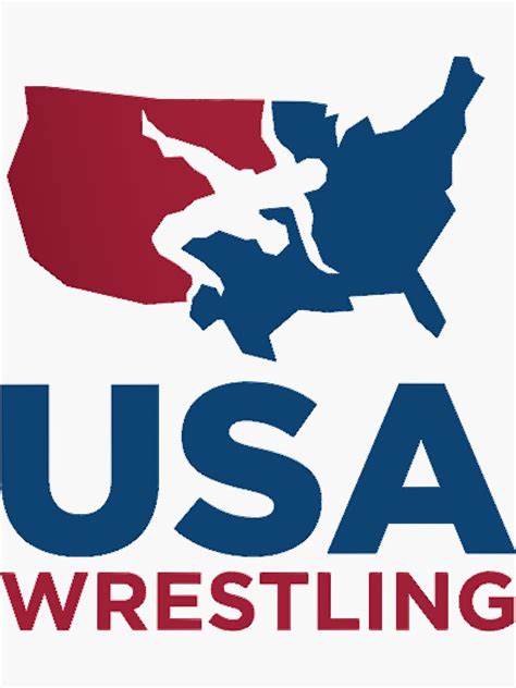Usa Wrestling Logo Sticker For Sale By Michaellampert Redbubble