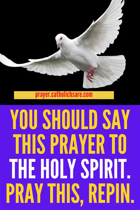 Miraculous Prayer To The Holy Spirit Artofit