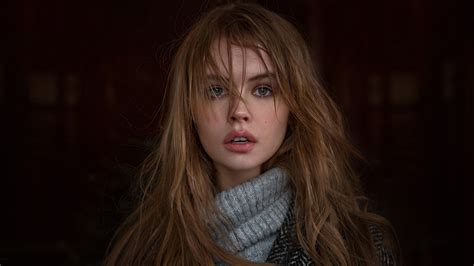 Desktop Wallpaper Model Anastasia Shcheglova Face Hd Image Picture