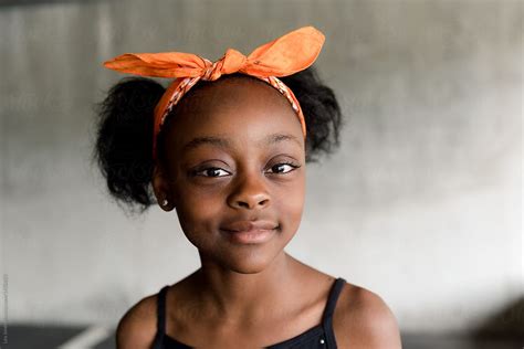 Stock Image Of A Portrait Of A Cute Black Girl By Léa Jones African