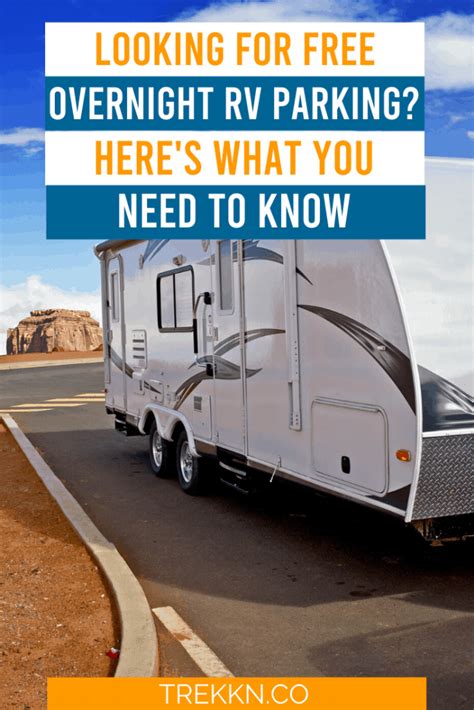 Need Some Free Overnight Rv Parking Heres What You Need To Know