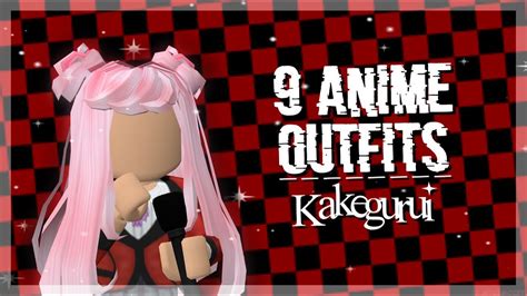 Anime Outfits Links In Desc Kakegurui Roblox Youtube