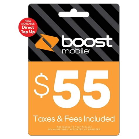 Boost Mobile 55 Direct Top Up