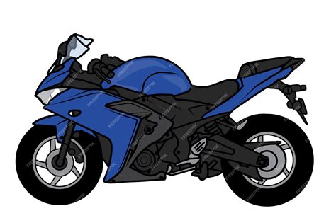 Dibujos Animados De Motos Deportivas Bigbike Vector Premium