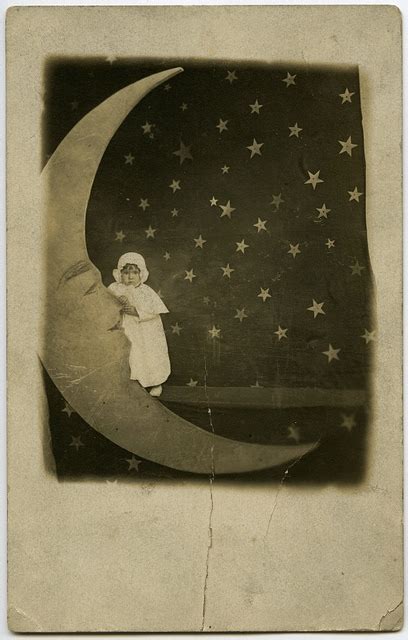 Funny Vintage Paper Moon Studio Photographs ~ Vintage Everyday