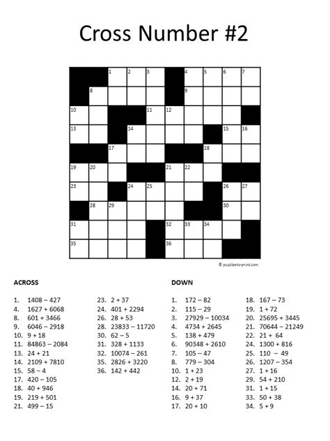 You can play the crosswords without signing up for an account, but if. 20 Easy and Interactive Math Crossword Puzzles ...
