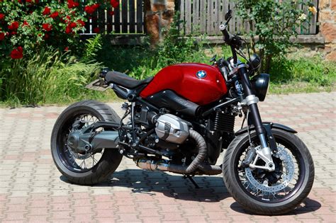 Bmw R Ninet Custom 2014 Red Carbon Tank Custom Bmw Cool Motorcycles