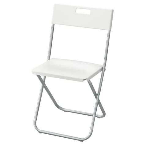 GUNDE Chaise pliante, blanc  IKEA
