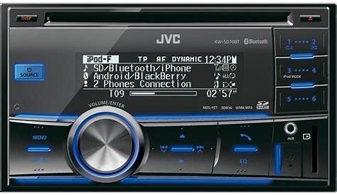 JVC KW-SD70BT Double DIN CD Car Stereo inc Bluetooth USB iPod and SD Card