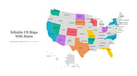 Use Free Editable Us Maps With States Presentation Template