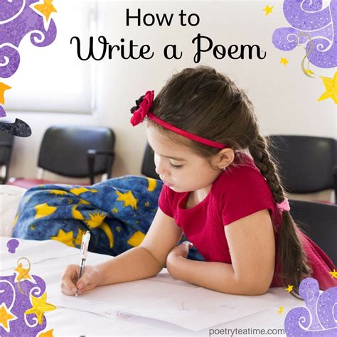 How To Write A Poem Poetry Teatime